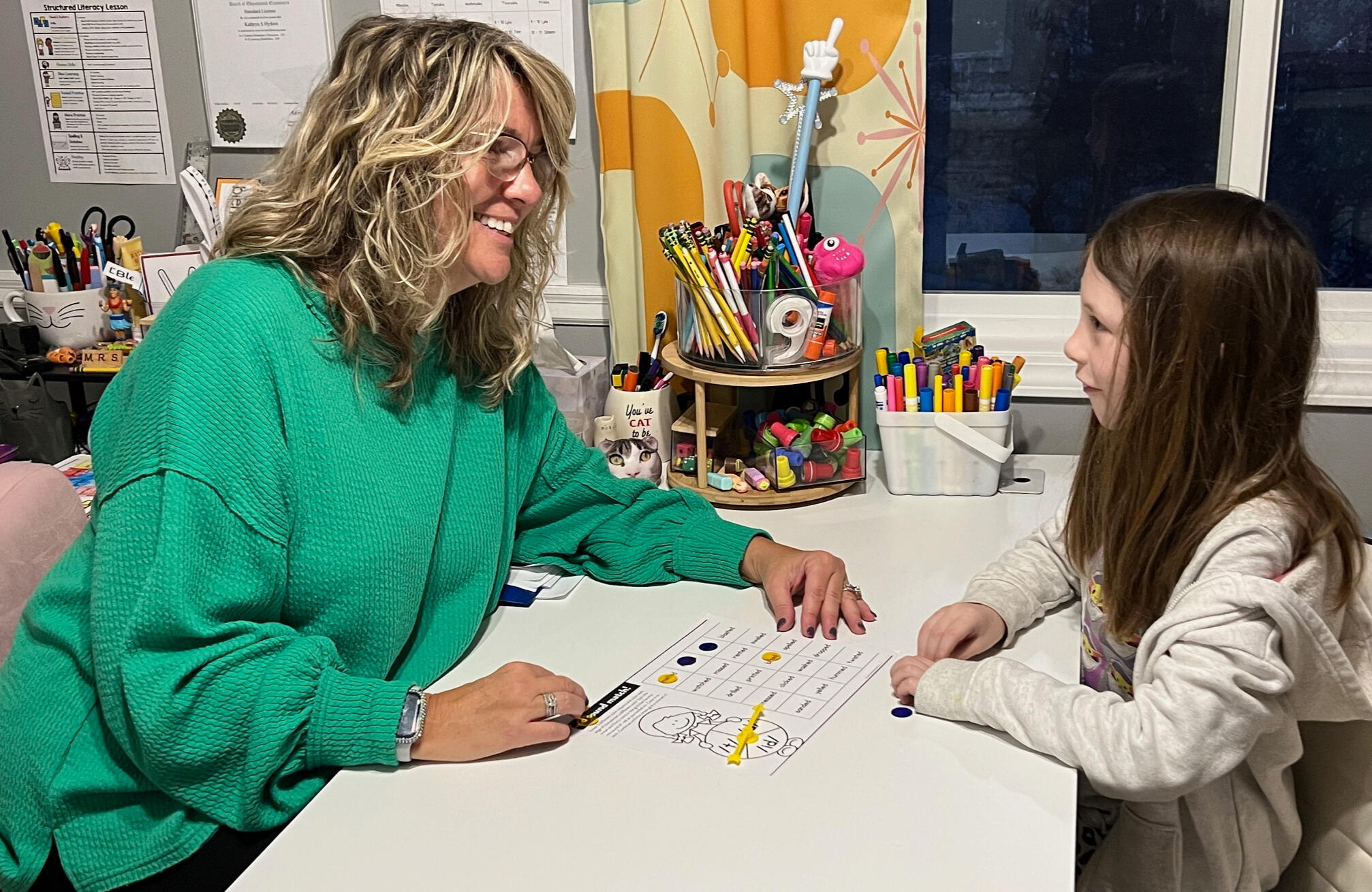 Kate working with a student in her tutoring academy | Ankeny, Iowa Kate working with a student in her tutoring academy | Ankeny, Iowa